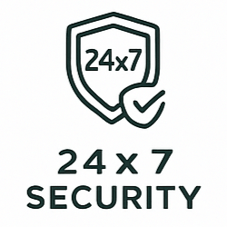  24x7 security amenity icon