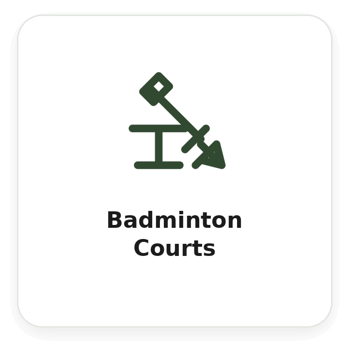 badminton courts amenity icon