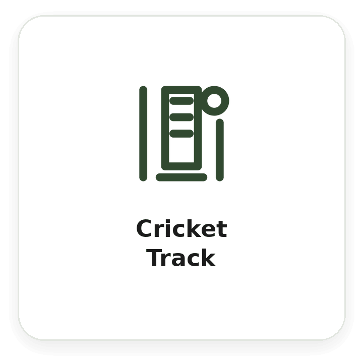 cricket track amenity icon